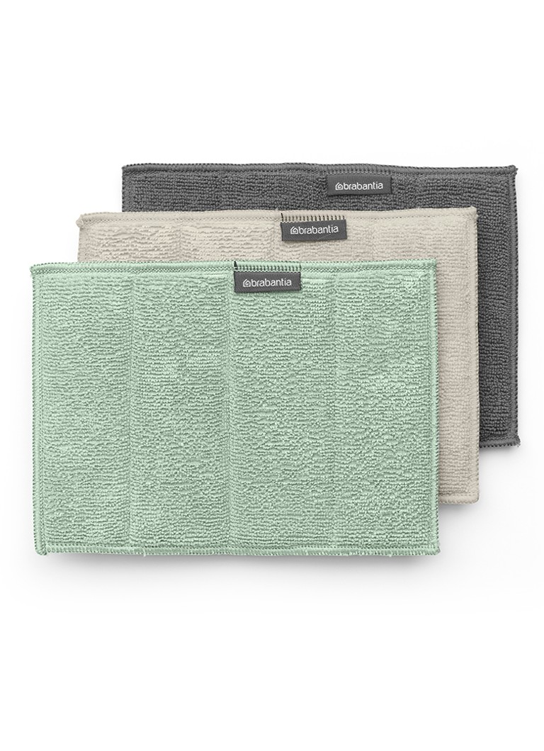 Brabantia SinkSide microvezeldoekjes 16 x 22 cm set van 3 Groen - Deal