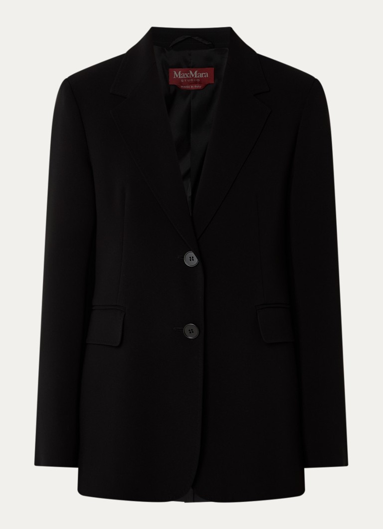 MaxMara Dames Oversized blazer met klepzakken in de kleur Zwart