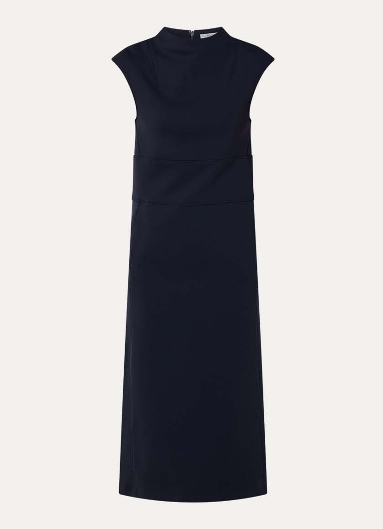 MaxMara Dames Fatto midi jurk met steekzakken in de kleur Donkerblauw