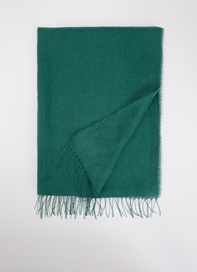 MaxMara Dames Sjaal 189 x 70 cm in de kleur Zeegroen
