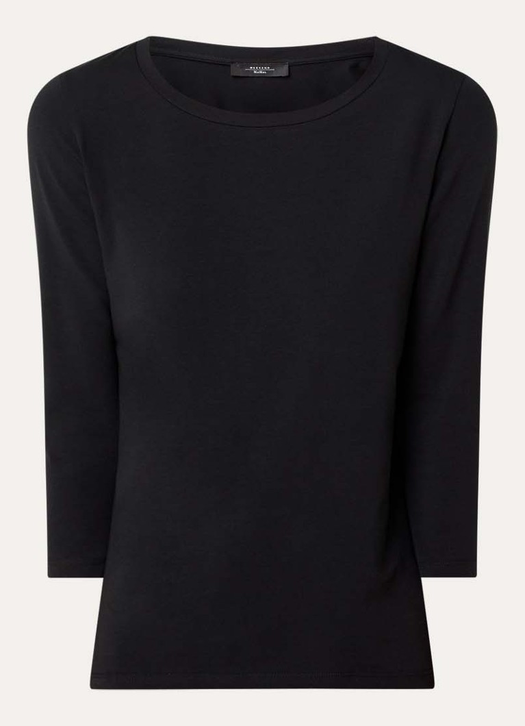MaxMara Dames Top met ronde hals in de kleur Zwart