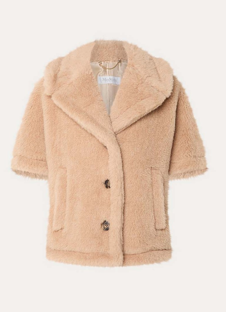 MaxMara Dames Corvino jack in kasjmierblend in de kleur Camel