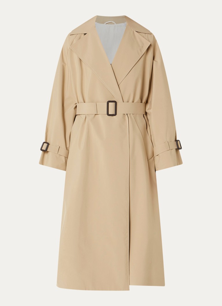 MaxMara Dames Trenchcoat met strikceintuur in de kleur Beige