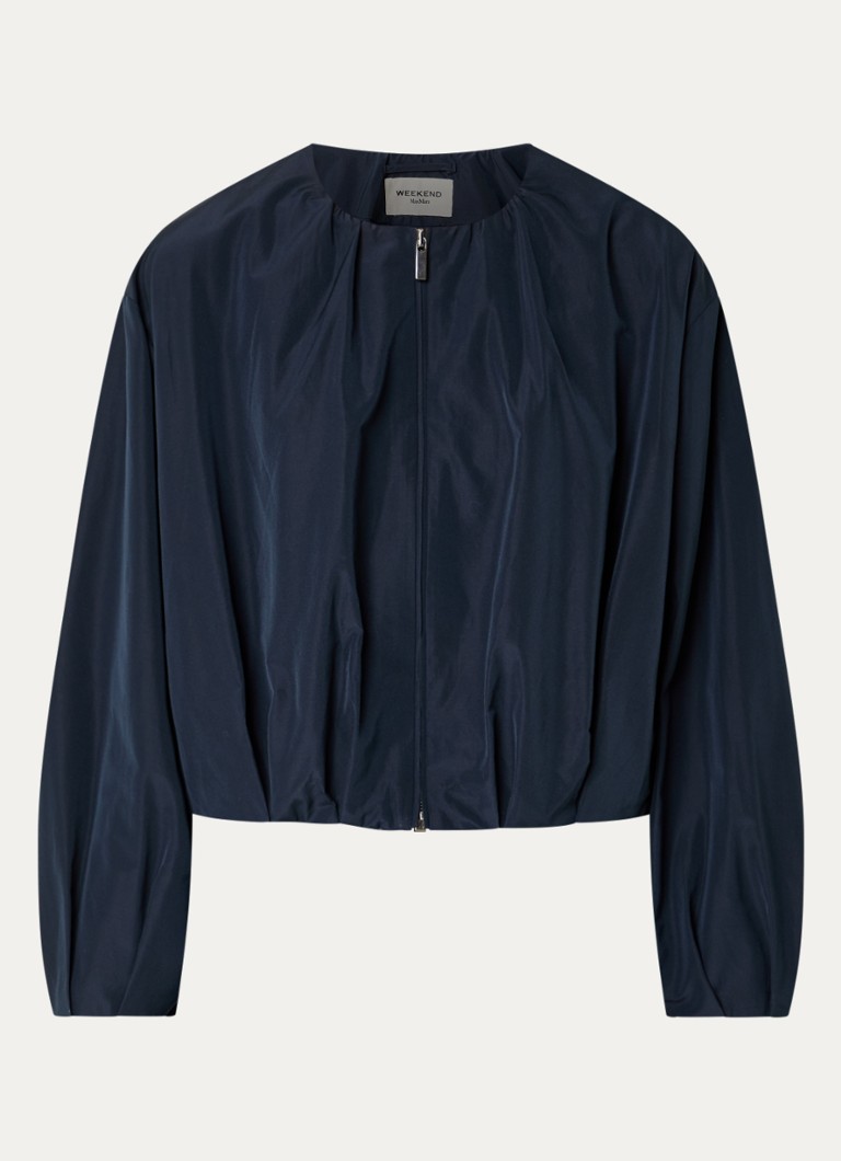MaxMara Dames Butterfly jack met steekzakken in de kleur Donkerblauw