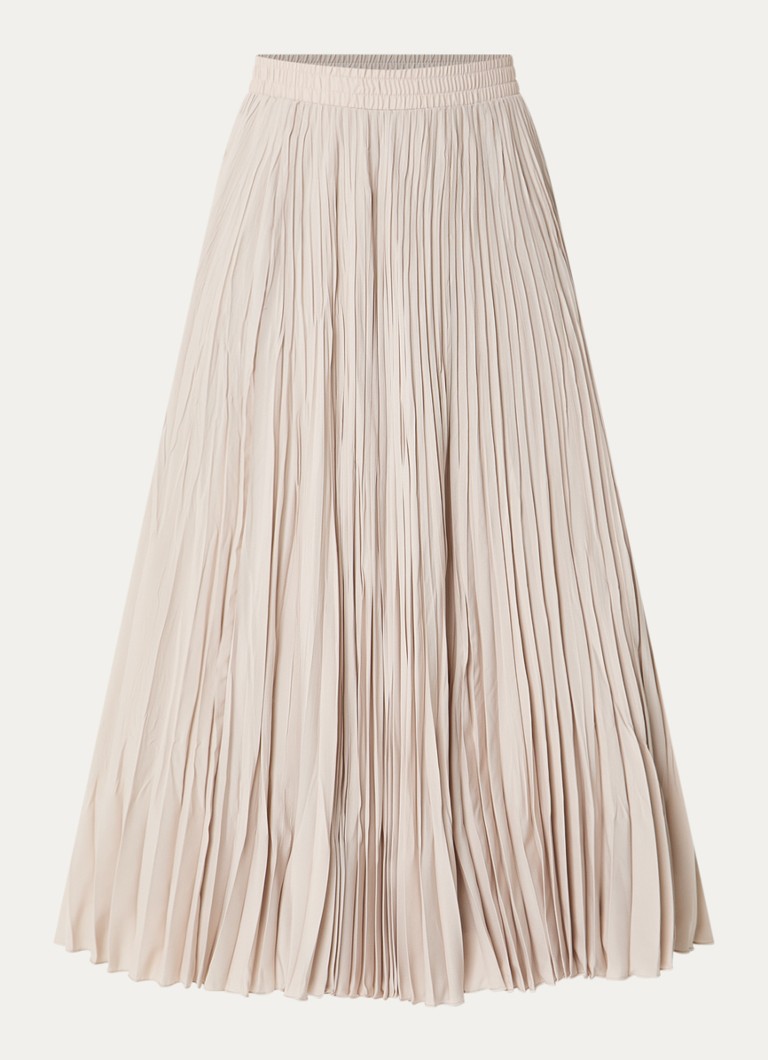 MaxMara Dames Midi rok met plooidetail in de kleur Beige