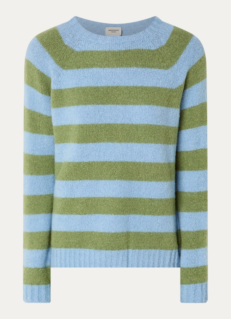 MaxMara Dames Fijngebreide trui van wol in de kleur Groen