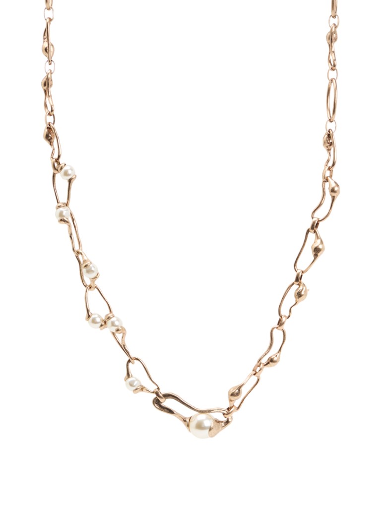MaxMara Dames Bronte ketting met imitatieparels in de kleur Goud