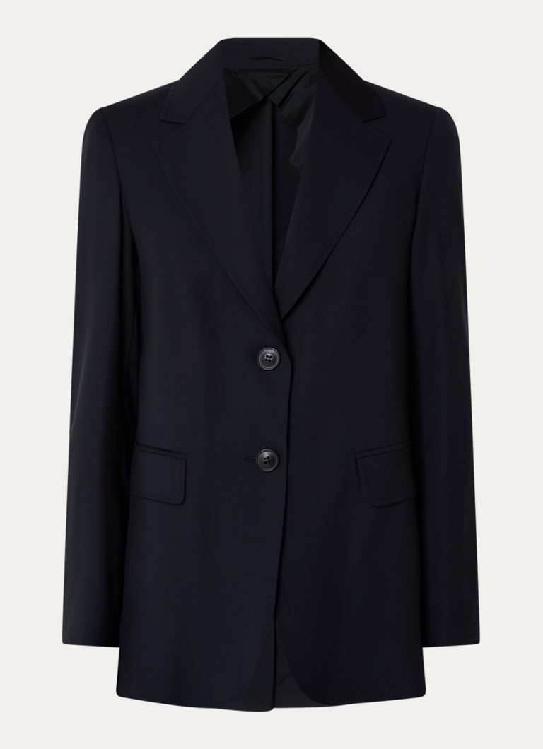 MaxMara Dames Blazer met klepzakken in de kleur Donkerblauw