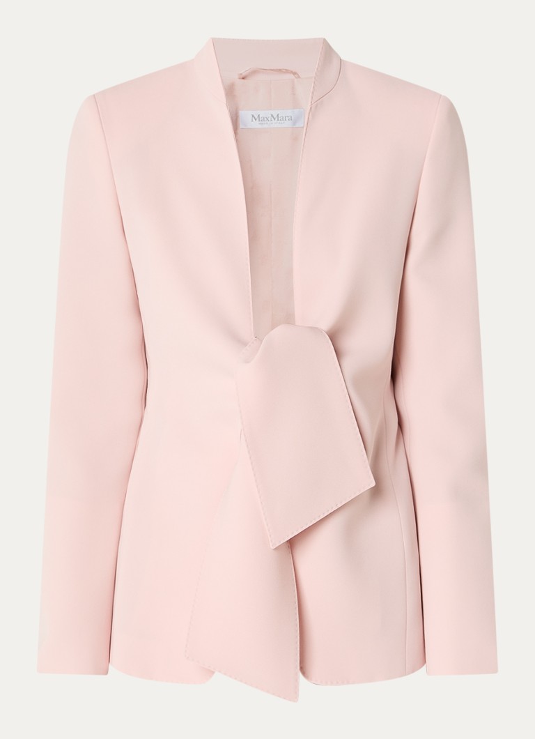 MaxMara Dames Palo blazer met gestrikt detail in de kleur