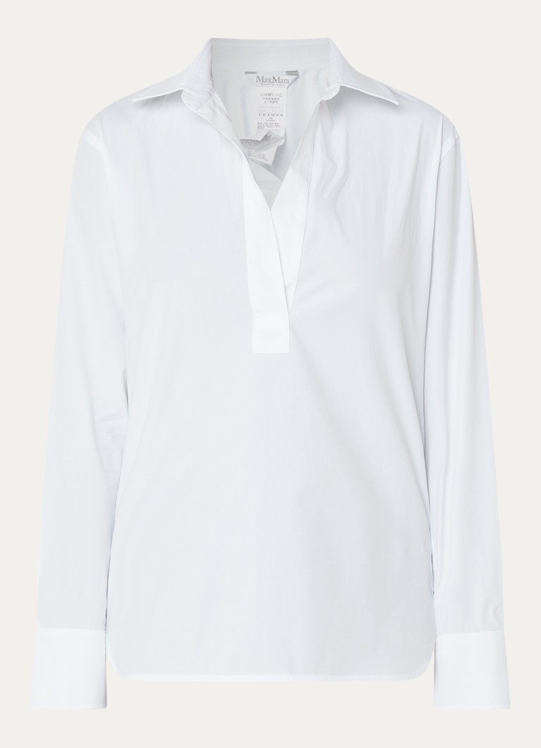 MaxMara Dames Tuniek met V-hals in de kleur Wit
