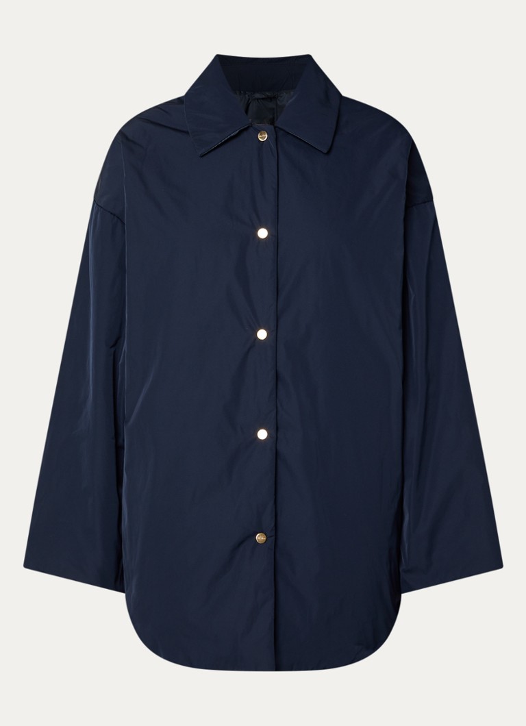 MaxMara Dames Parka met steekzakken in de kleur Donkerblauw