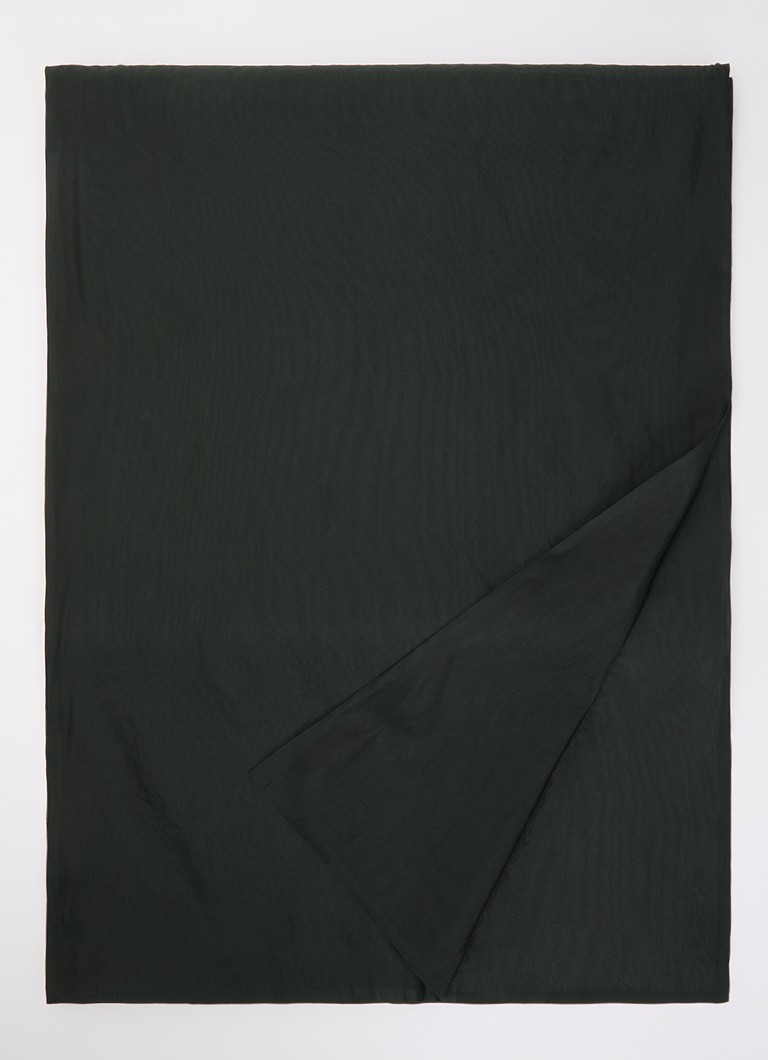 MaxMara Dames Sjaal in zijdeblend 210 x 48 cm in de kleur Donkergroen