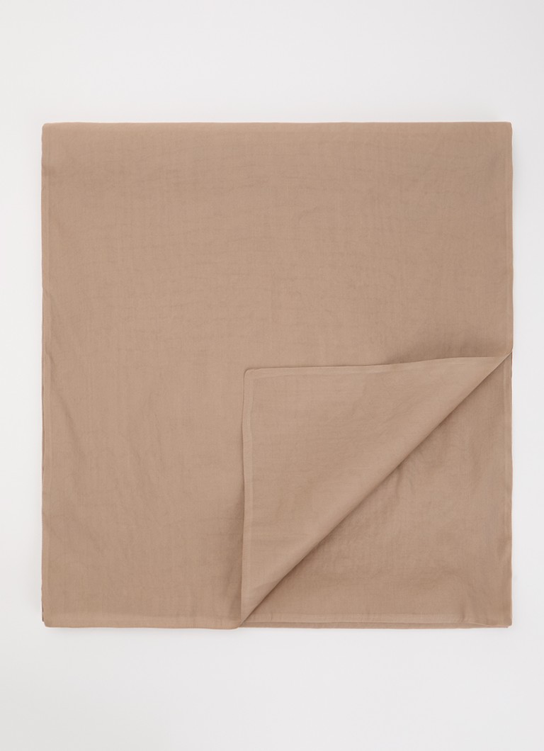 MaxMara Dames Sjaal in zijdeblend 210 x 48 cm in de kleur Zand