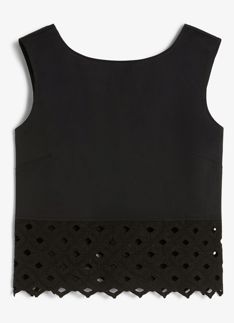 MaxMara Dames Crop top met cut-out detail in de kleur Zwart