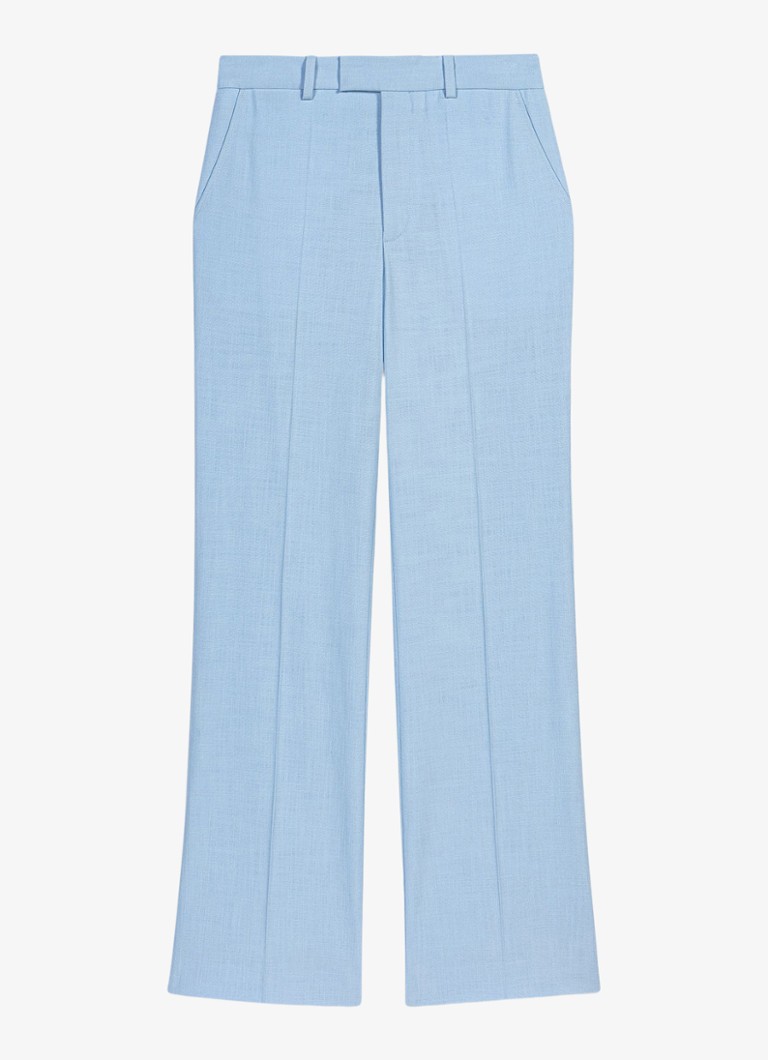 Maje Dames Pigalue pantalon met steekzakken in de kleur Lichtblauw