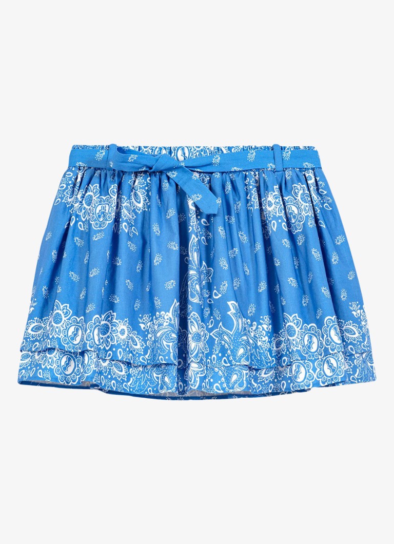 Maje Dames Jinabo minirok met print en strikceintuur in de kleur Roze