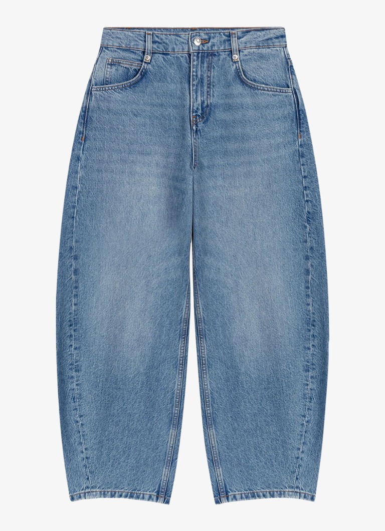 Maje Dames High waist balloon fit jeans met steekzakken in de kleur Indigo