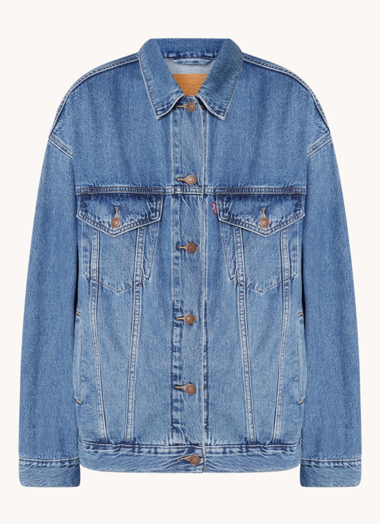 Levi's Dames Oversized spijkerjas met steekzakken in de kleur Indigo