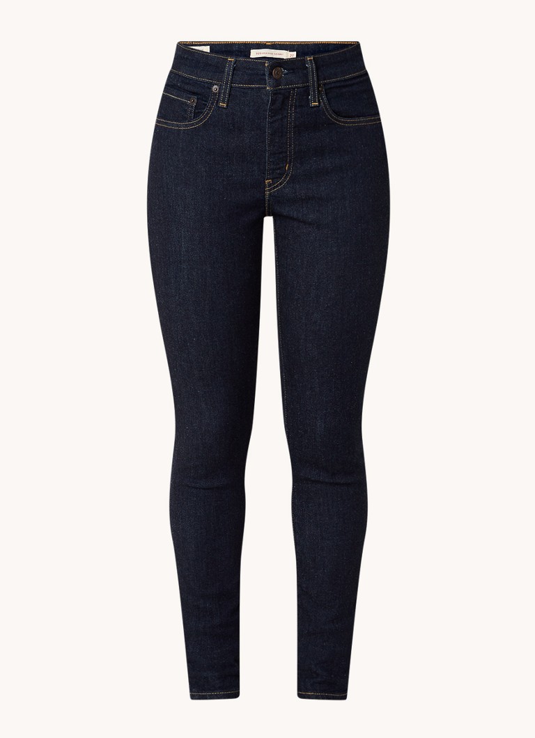 Levi's Dames 721high waist skinny jeans met donkere wassing in de kleur Indigo