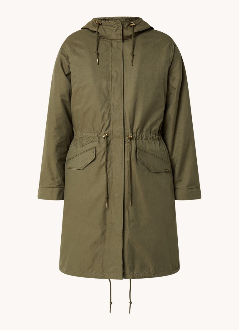 Levi's Dames Reversible gewatteerde parka in de kleur Olijfgroen