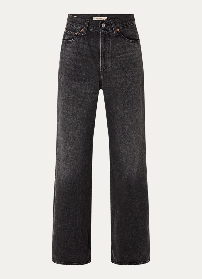 Levi's Dames High waist wide leg jeans met steekzakken in de kleur Donkergrijs