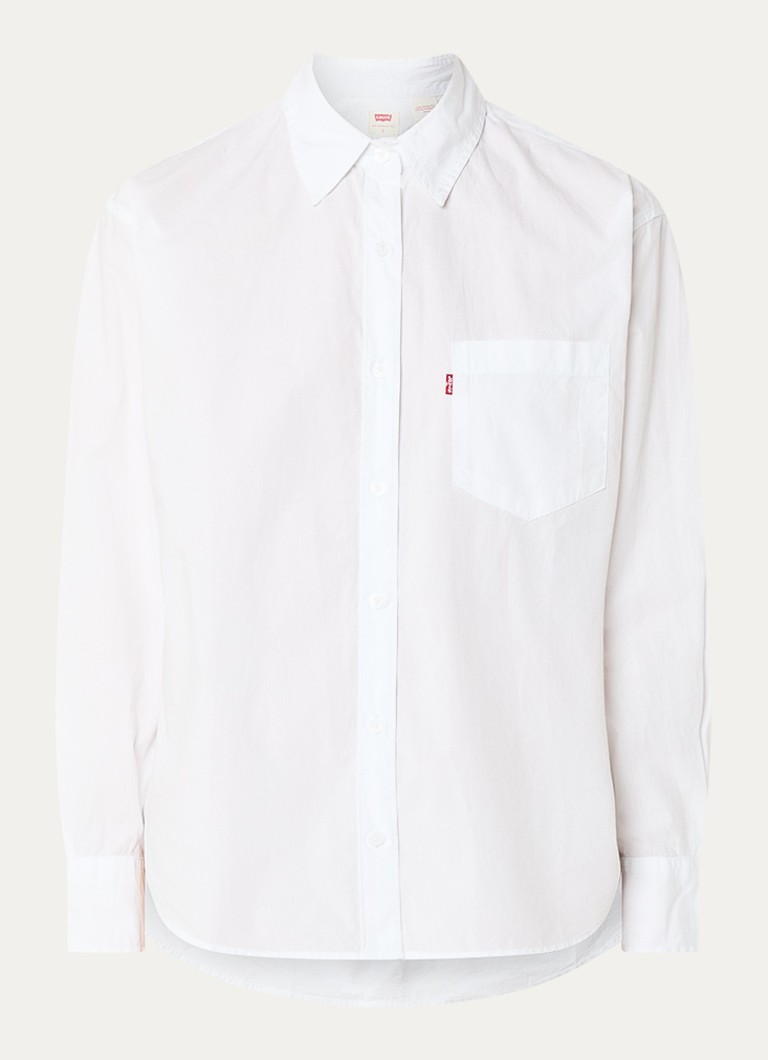 Levi's Dames Harlie blouse met borstzak in de kleur Wit