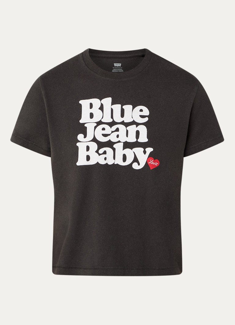 Levi's Dames T-shirt met print in de kleur Donkergroen