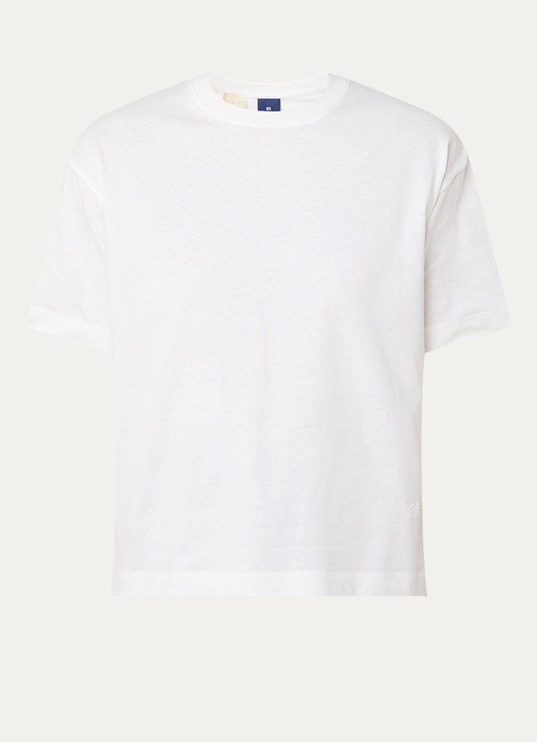 Levi's Dames T-shirt met ronde hals in de kleur Beige