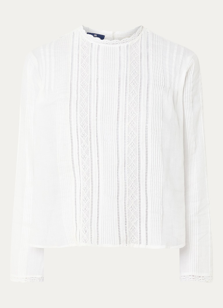 Levi's Dames Palmo semi-transparante blouse in de kleur Gebroken wit