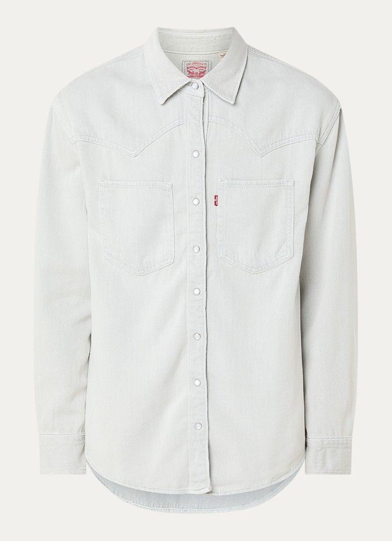 Levi's Dames Blouse in de kleur Lichtgrijs