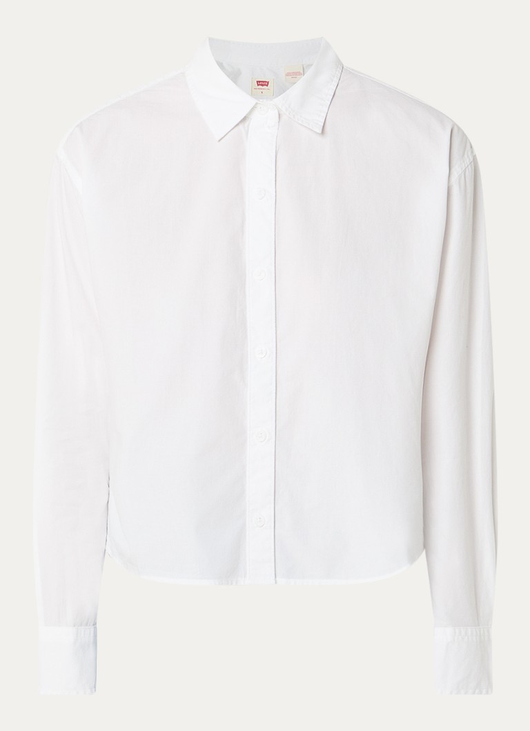 Levi's Dames Harlie cropped blouse in de kleur Wit
