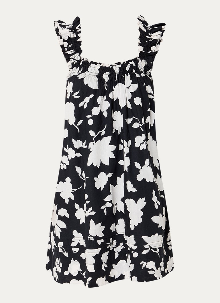 Levi's Dames Regina mini jurk met bloemenprint in de kleur Zwart