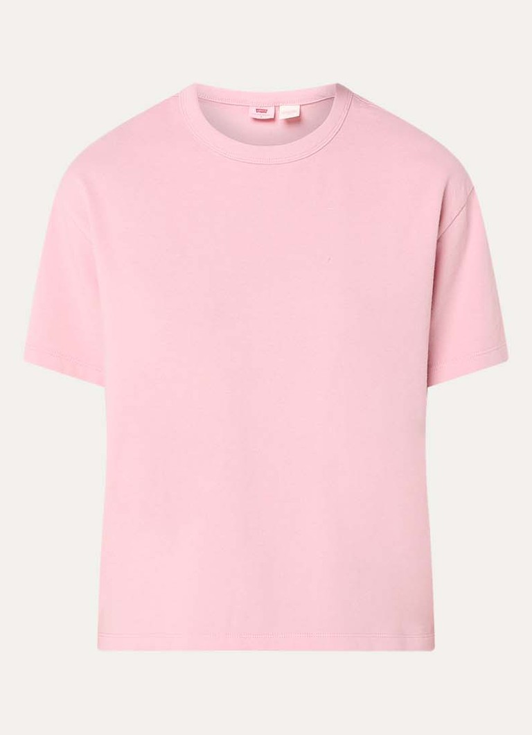 Levi's Dames T-shirt met ronde hals in de kleur Lichtroze
