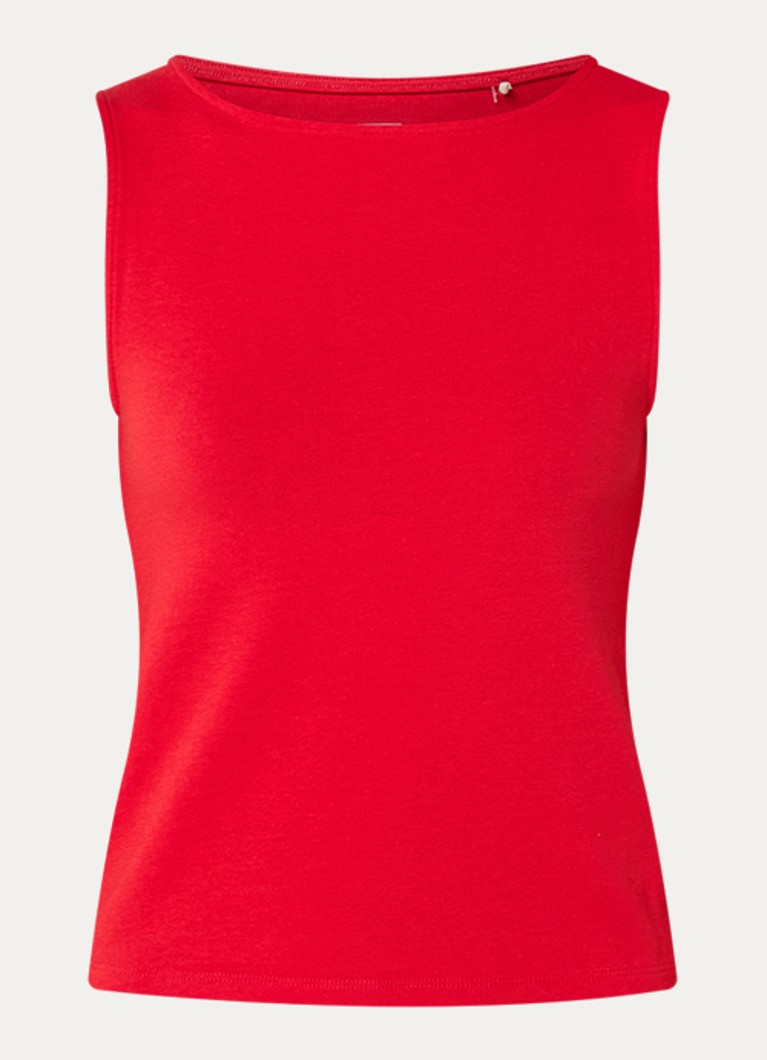Levi's Dames Blair tanktop met stretch in de kleur Steenrood