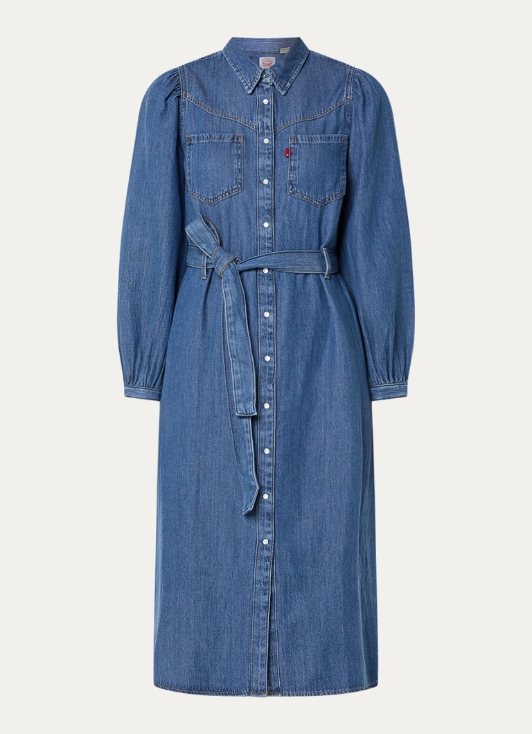 Levi's Dames Journey midi denim tuniekjurk in de kleur Indigo