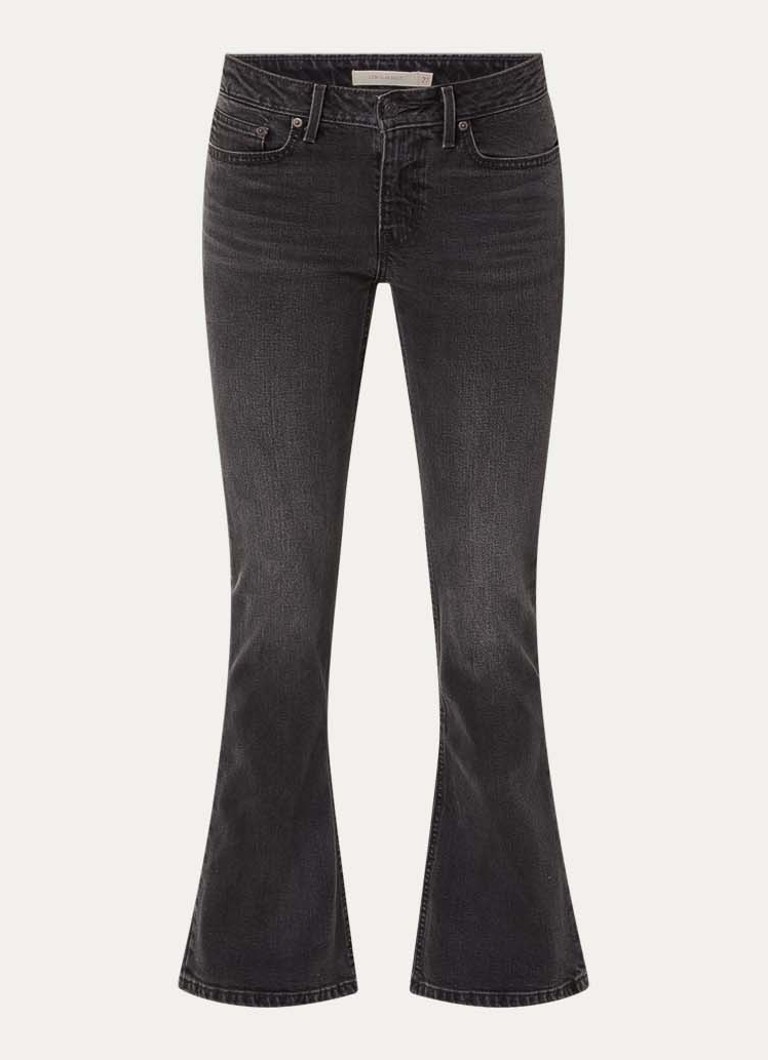 Levi's Dames Mid waist bootcut jeans met gekleurde wassing in de kleur Zwart