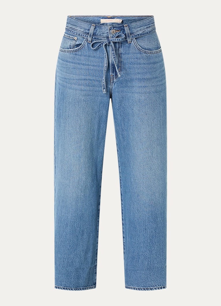 Levi's Dames High waist straight leg jeans met medium wassing in de kleur Indigo