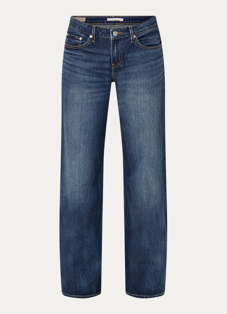 Levi's Dames Low waist loose fit jeans met medium wassing in de kleur Indigo