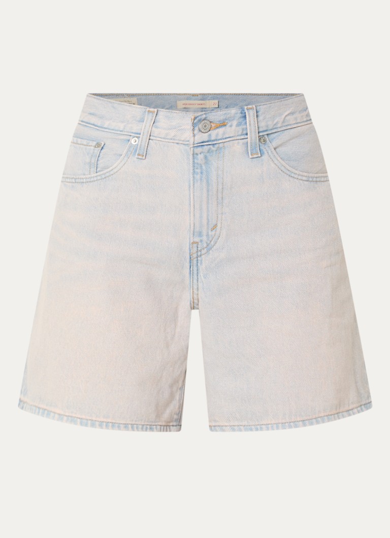 Levi's Dames High waist wide fit korte broek met steekzakken in de kleur Indigo