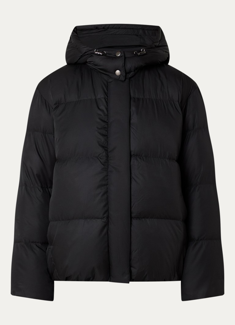 Levi's Dames Tate puffer jack met afneembare capuchon en donsvulling in de kleur Zwart
