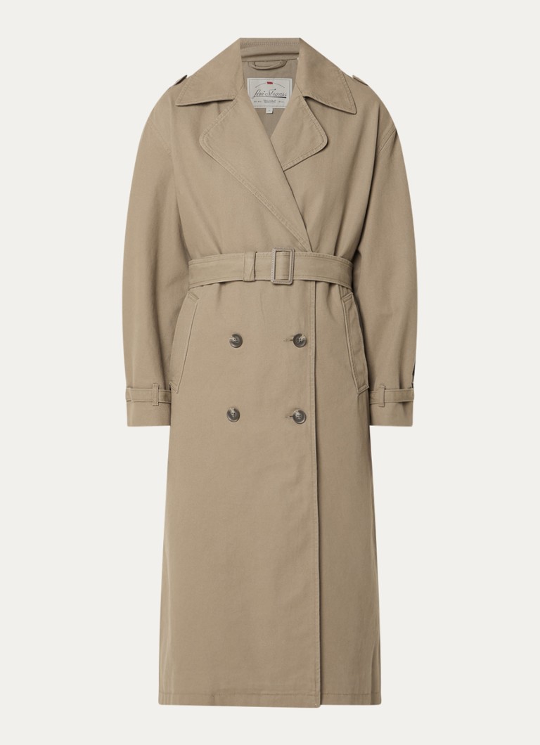 Levi's Dames Serena trenchcoat met ceintuur en steekzakken in de kleur Khaki