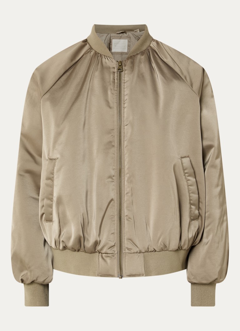 Levi's Dames Ruth bomberjack met steekzakken in de kleur Bruin