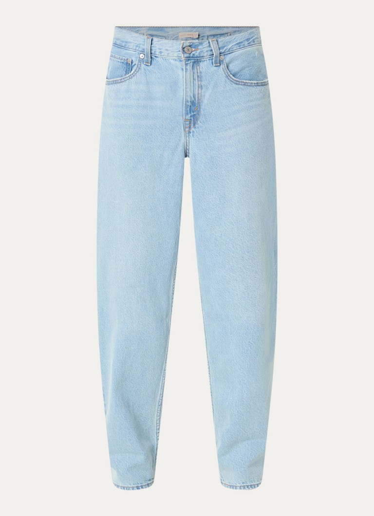 Levi's Dames High waist straight leg jeans met lichte wassing in de kleur Indigo