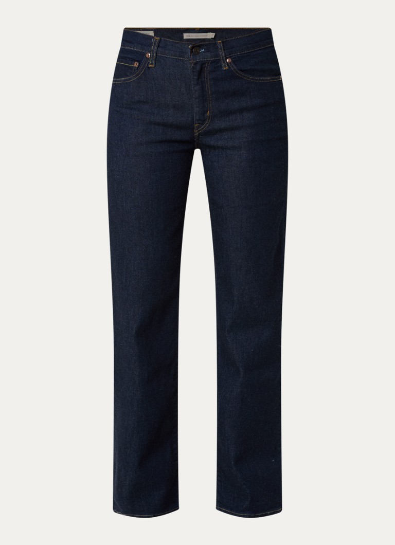 Levi's Dames 723 high waist straight leg jeans met donkere wassing in de kleur Indigo