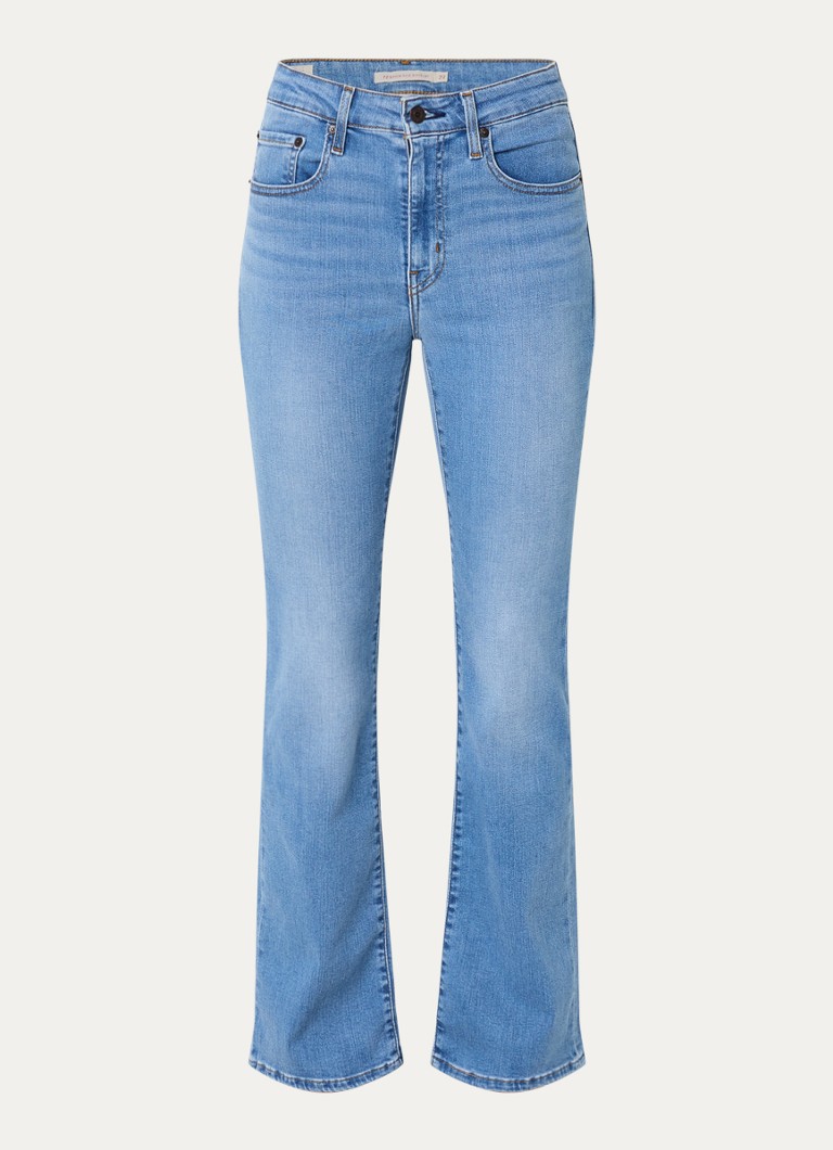 Levi's Dames High waist flared jeans met medium wassing in de kleur Indigo