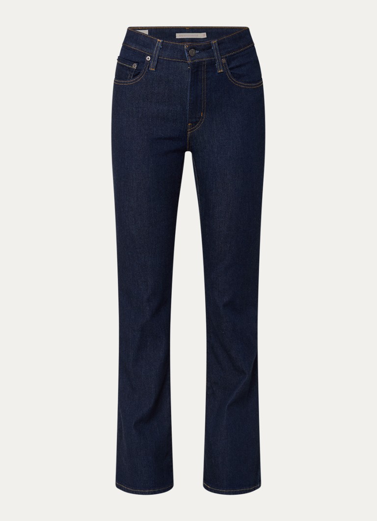 Levi's Dames High waist flared jeans met donkere wassing in de kleur Indigo