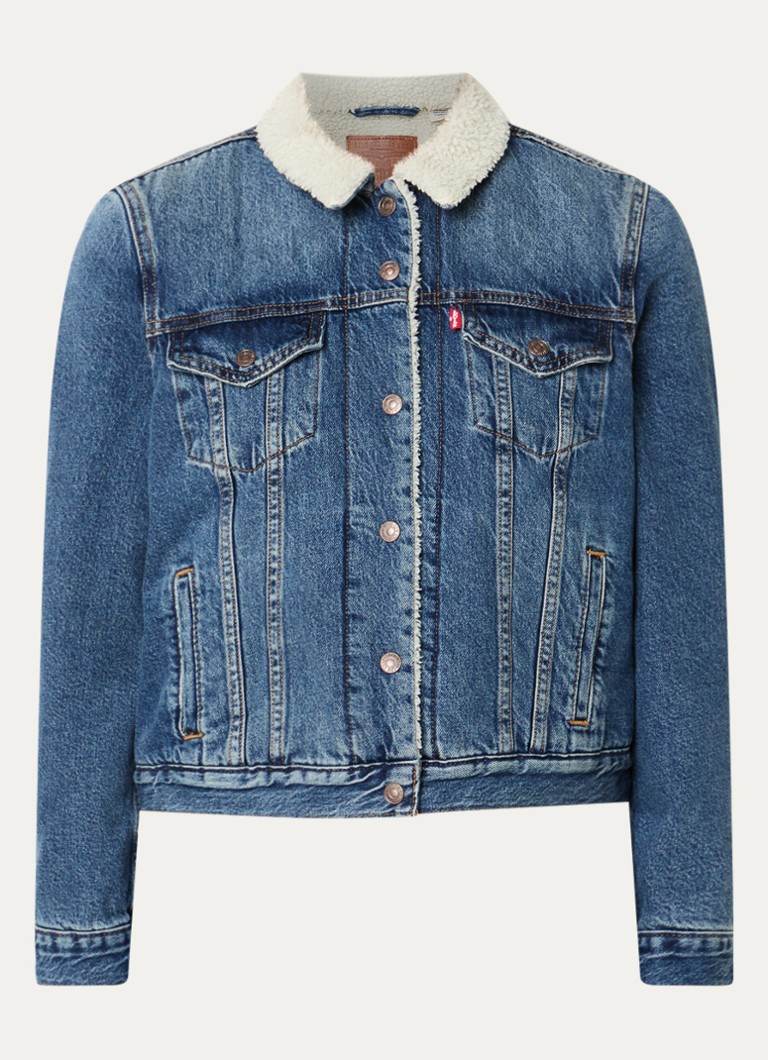 Levi's Dames Spijkerjas met borstzakken in de kleur Indigo