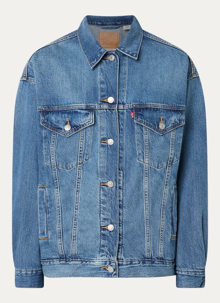 Levi's Dames Oversized spijkerjas met steekzakken in de kleur Indigo