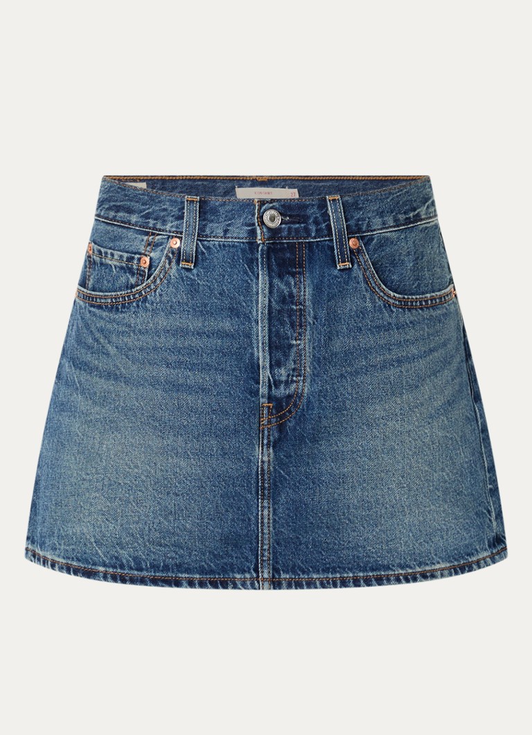 Levi's Dames Icon mini spijkerrok in de kleur Indigo