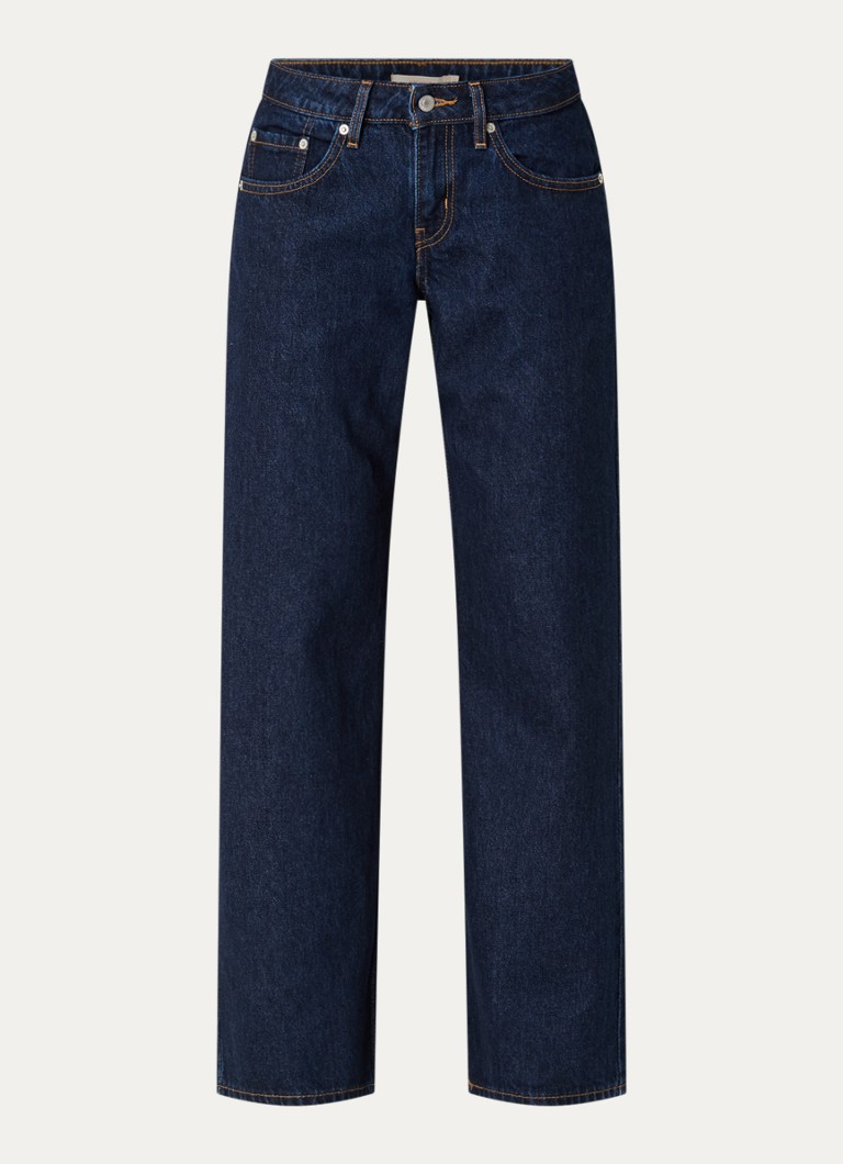 Levi's Dames Low waist loose fit jeans met donkere wassing in de kleur Indigo